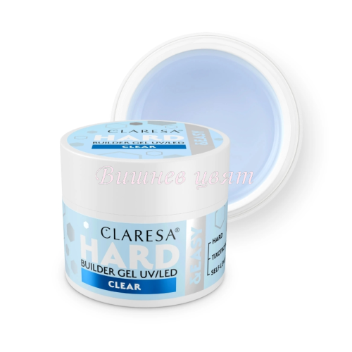 CLARESA Hard and Easy Builder Gel Clear - Изграждащ гел прозрачен 12gr.